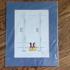 W. Parry Dolle Mickey Bathtoom Print, 11x15